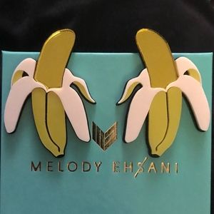 Melody Ehsani Acrylic Banana Earrings - NEW!